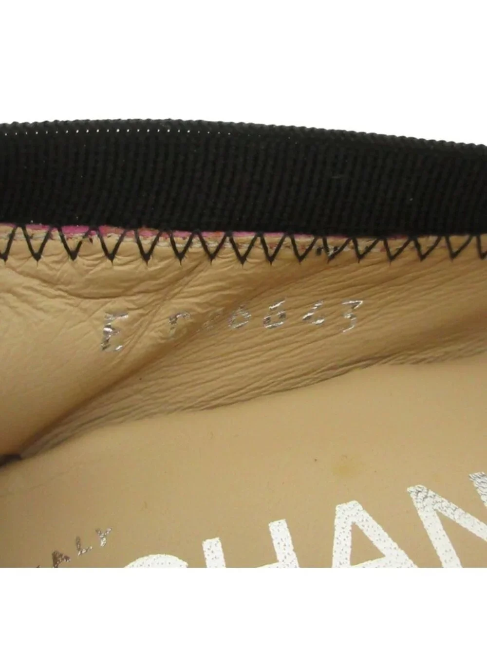 Chanel Ballet Shoes Pumps 35c Metallic Pink